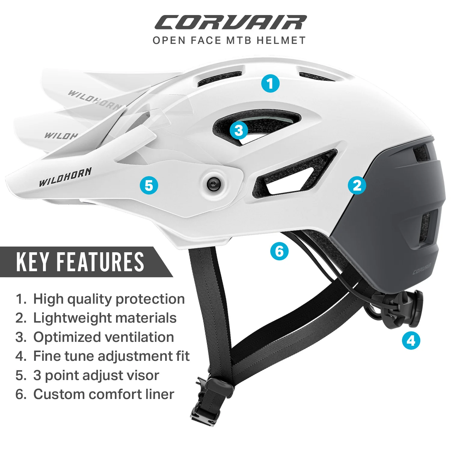 Corvair Mountain Bike Helmet - Image 82
